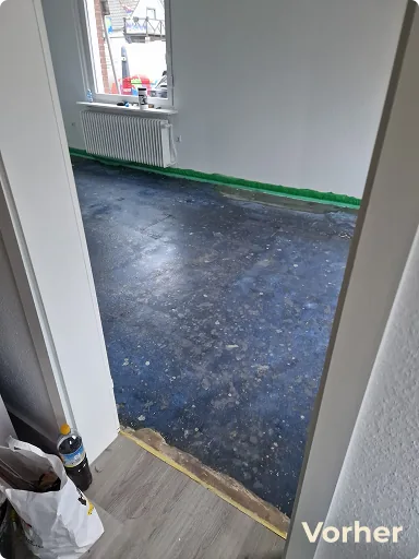 Boden vor dem Ausgleichen
